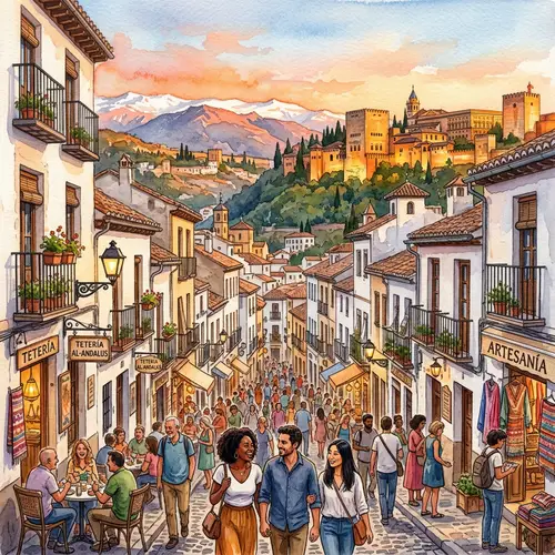 Acuarela de Granada: Captivating Cityscape Art