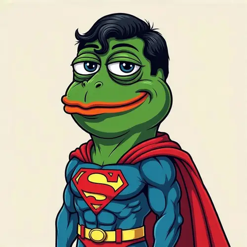 Pepe Superman Meme Coin Image - High Quality