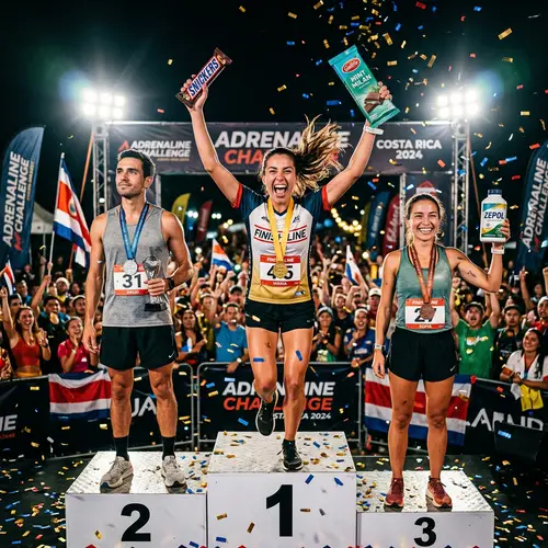 Podium Celebration: Snickers, Gallito Mint, Sangrias & Zepol