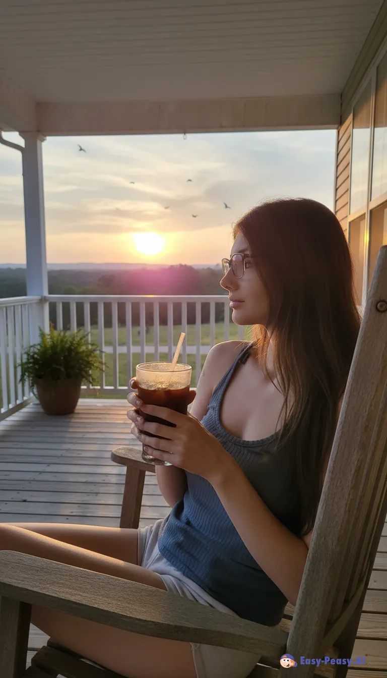 Morning Peace: Rocking Chair Sunrise Views