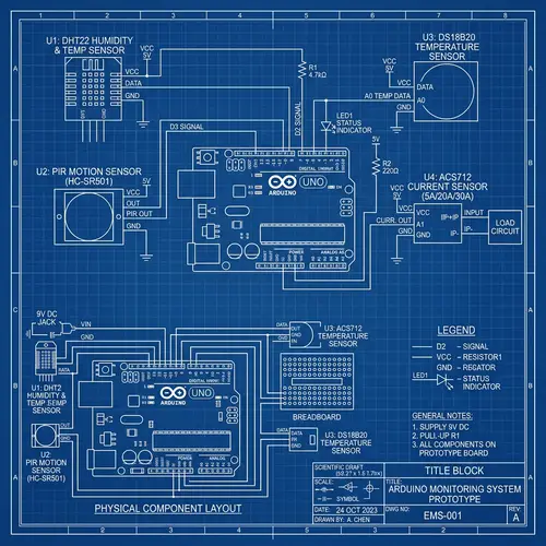 Arduino Electronic Monitoring System Blueprint