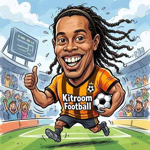 Ronaldinho Gaucho Caricature for Kitroom Football