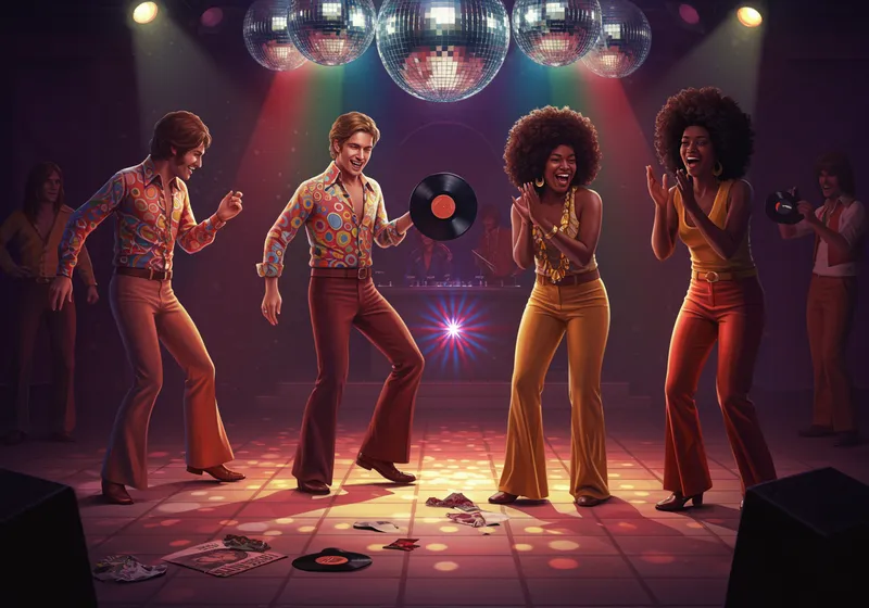 1970s Funk Culture Dance Scene 1970s Funk Culture Dance Scene