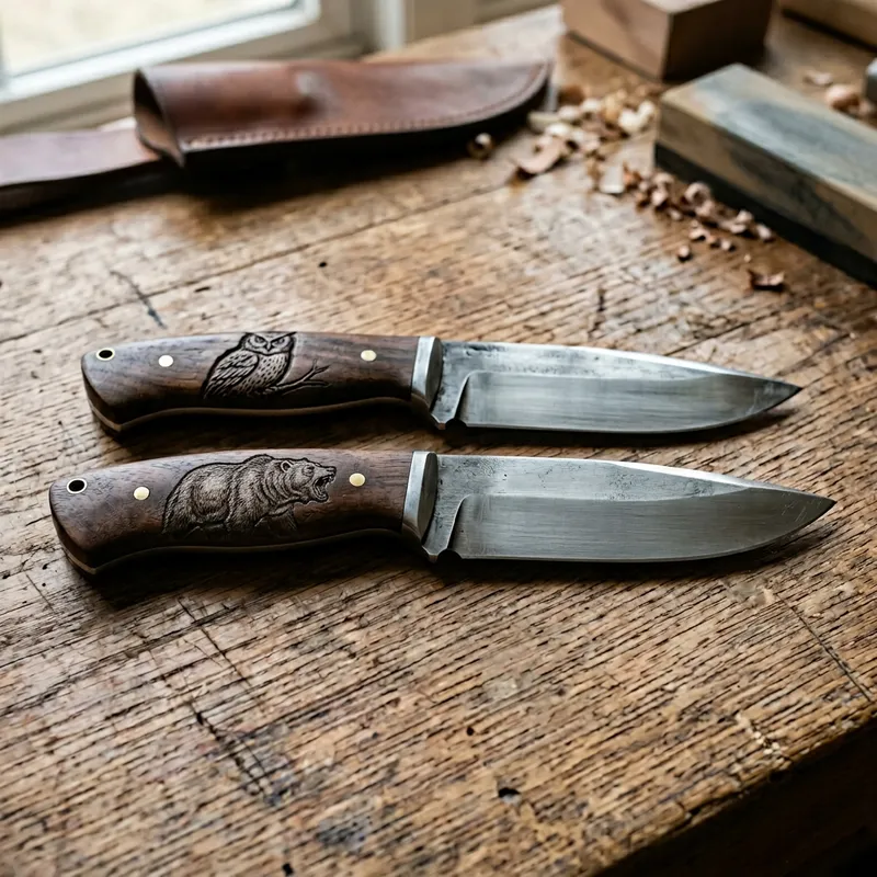 Owl and Bear Knives - Wildlife Handled Cutlery Owl and Bear Knives - Wildlife Handled Cutlery