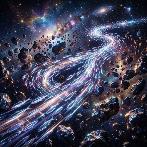 Ethereal School of Space Fish: Cosmic Undersea Spectacle