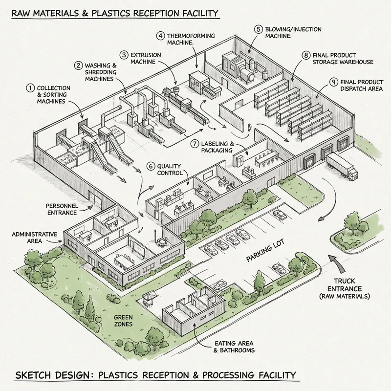 Raw Materials Reception Facility Design | Machinery & Storage