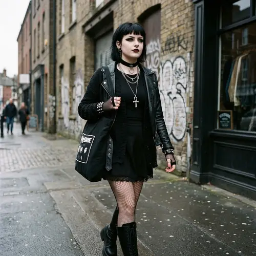 Goth Girl with Huge Boobs - Stunning Visuals