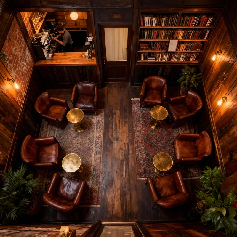 Cozy Speakeasy Café Interior Design Ideas