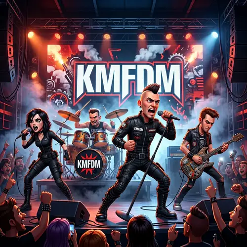 KMFDM in Pixar Style - Creative Art