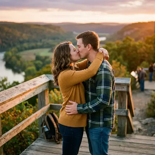 Couple Kissing: A Moment of Love