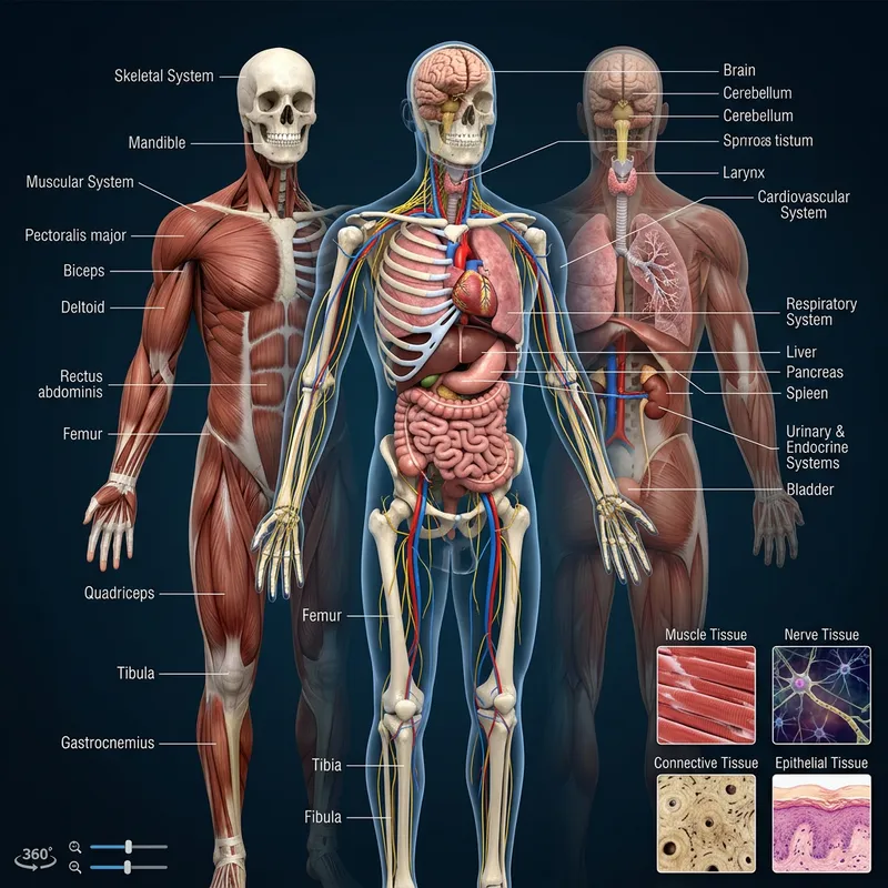 Comprehensive 3D Human Anatomy Visualization