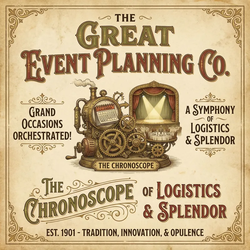 Vintage Eventkonzeption Poster Design | Tradition & Opulence