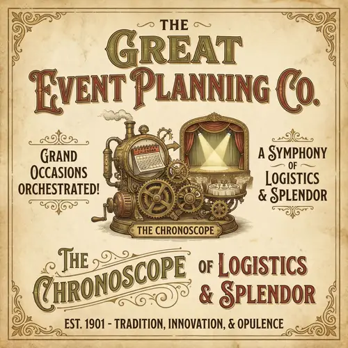 Vintage Event Planning Poster Design | Tradition & Opulence