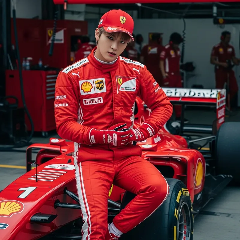 Enhypen Jake in Ferrari F1 Suit: A Unique Blend