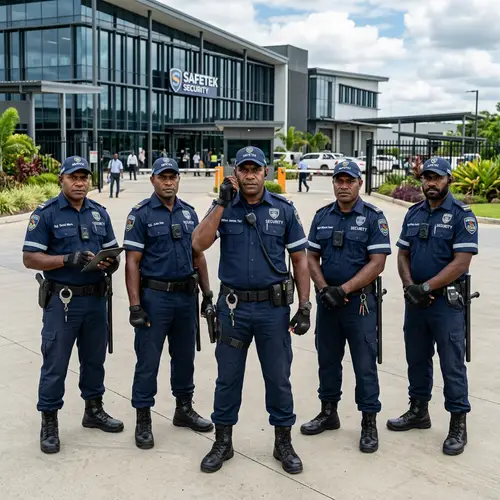Professional Melanesian Security Guards - Safetek