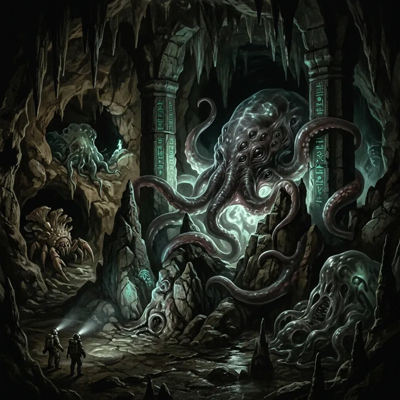Lovecraftian Cosmic Creatures: Mysterious Halls