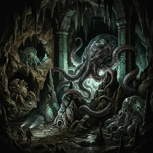 Lovecraftian Cosmic Creatures: Mysterious Halls