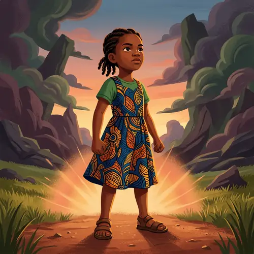 Young African Girl Demonstrating Courage and Bravery | Inner Strength