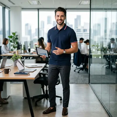 Sporty Yet Professional Polo Shirts for Work