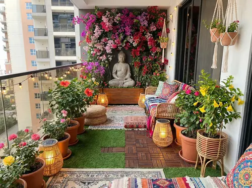 Stunning Bohemian Balcony Design Ideas