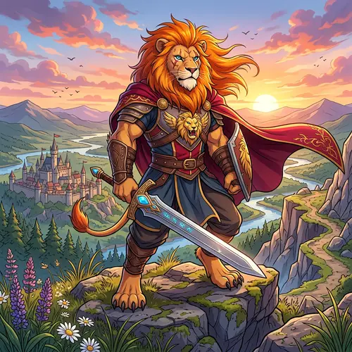 Anime Lion: Fierce & Majestic Character Designs