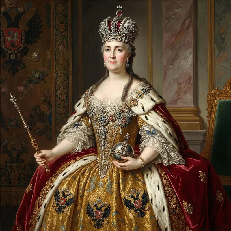 Catherine the Great: Confident and Authoritative Portrait