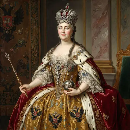 Catherine the Great: Regal Portrait of Authority