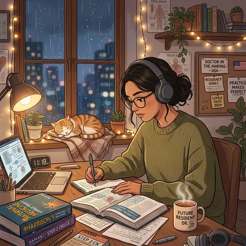 Study Vibes: Calm Scene for Aspiring Doctors