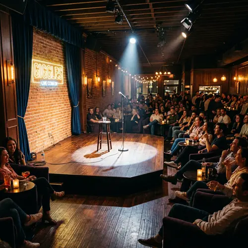 Stand-Up Comedy Stage with Elegant Design