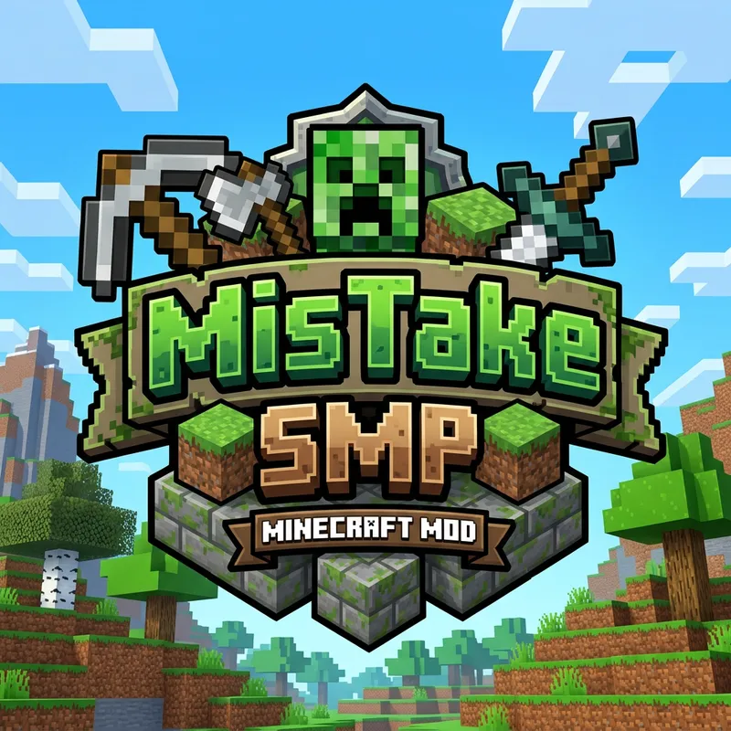 MisTake SMP Logo: Minecraft Mod Design MisTake SMP Logo: Minecraft Mod Design