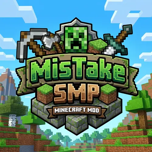 MisTake SMP Logo: Minecraft Mod Design