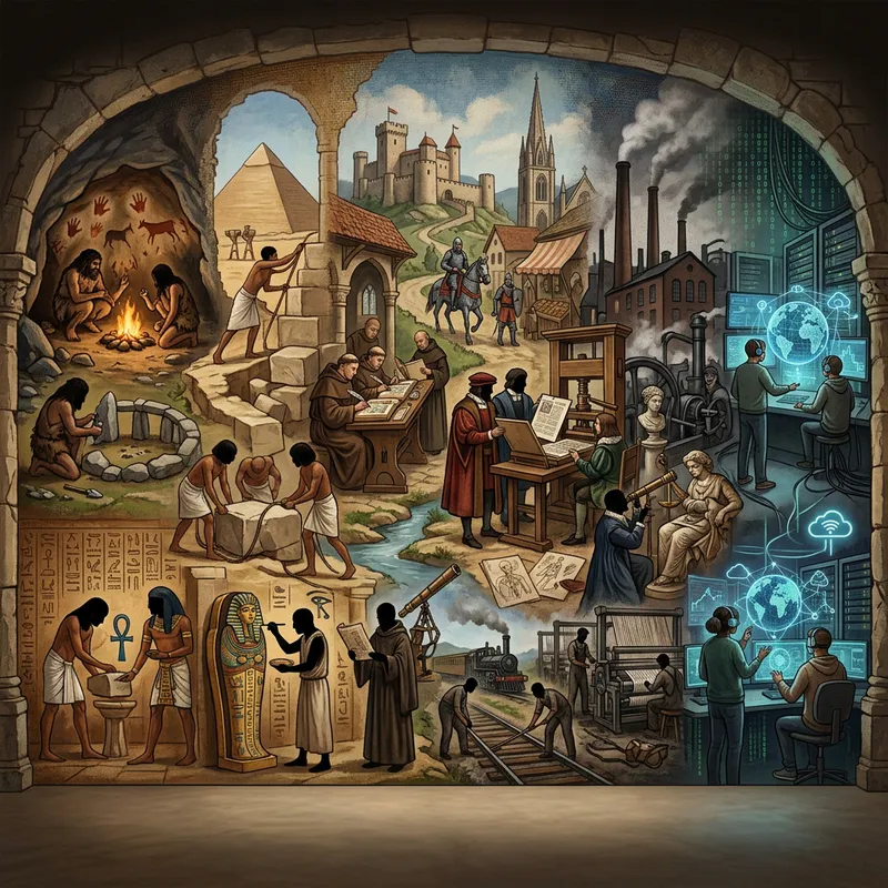 Past to Present: Immersive Art Figures