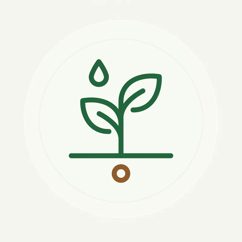 Minimalist Seed Cultivation Icon Design Minimalist Seed Cultivation Icon Design