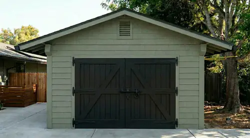 Transform Your Garage with Double Black Barn Doors