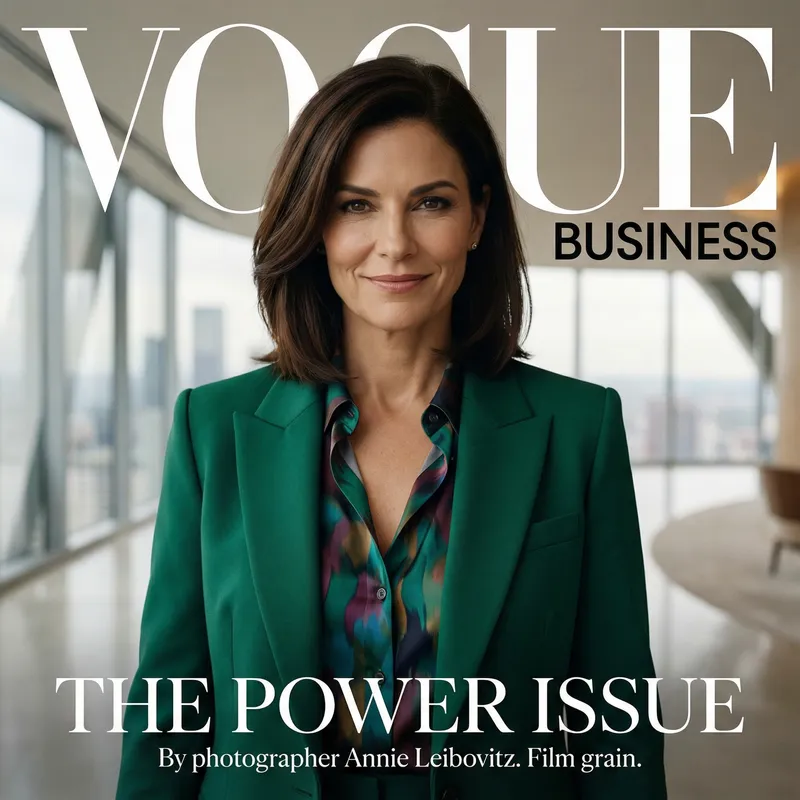 Modern Elegance: Professional Businesswoman Portrait with Powerful Expression