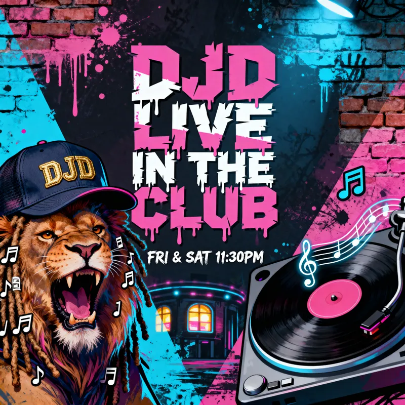 DJD Live Club Events - Friday & Saturday Nights