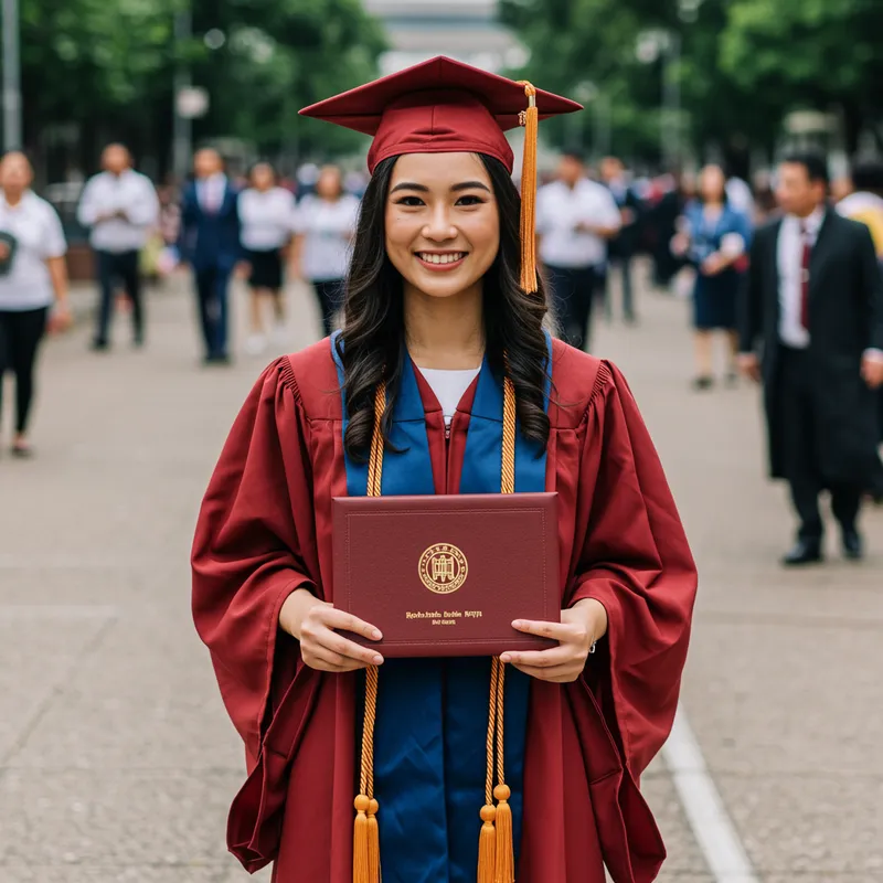 BSIT Graduation Ceremony Dress for Your Picture
