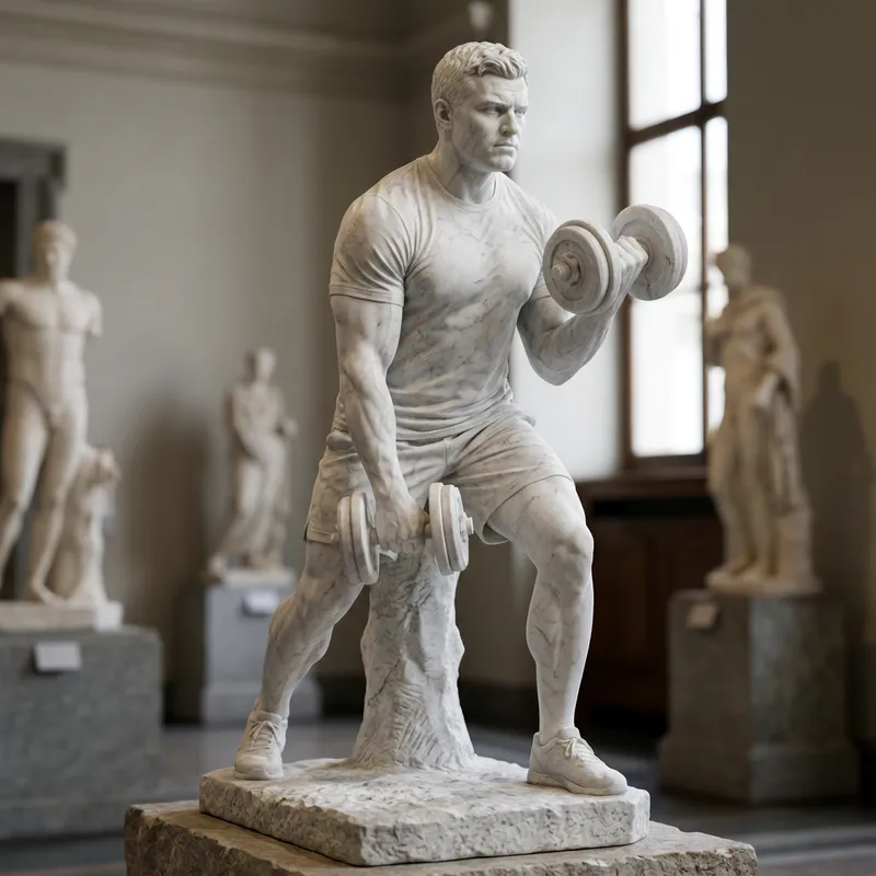 Stunning Marble Statue of [Uploaded Person]