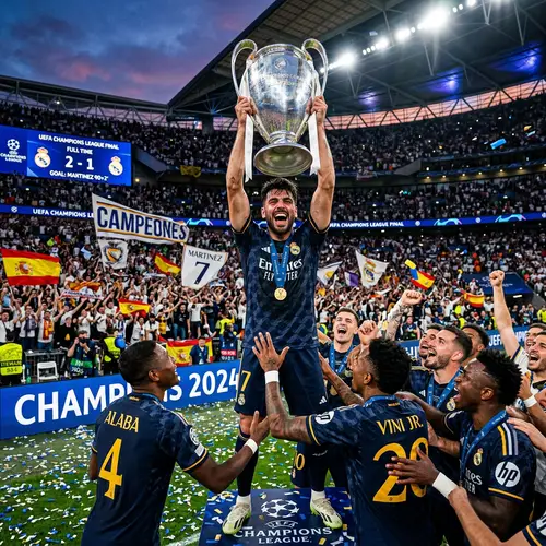 Angel Martinez Scores Decisive Goal to Win Champions League