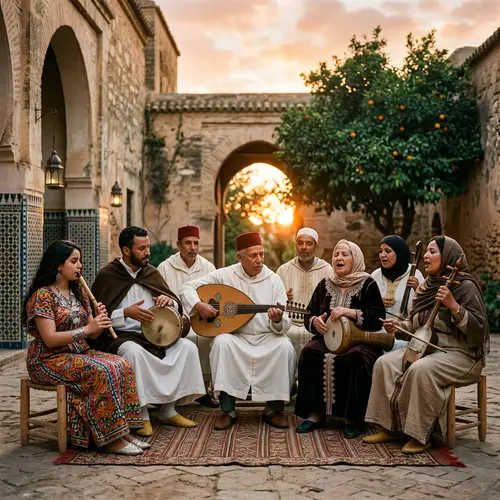 Cultural Diversity of Algerian Singers with Traditional Musical Instruments