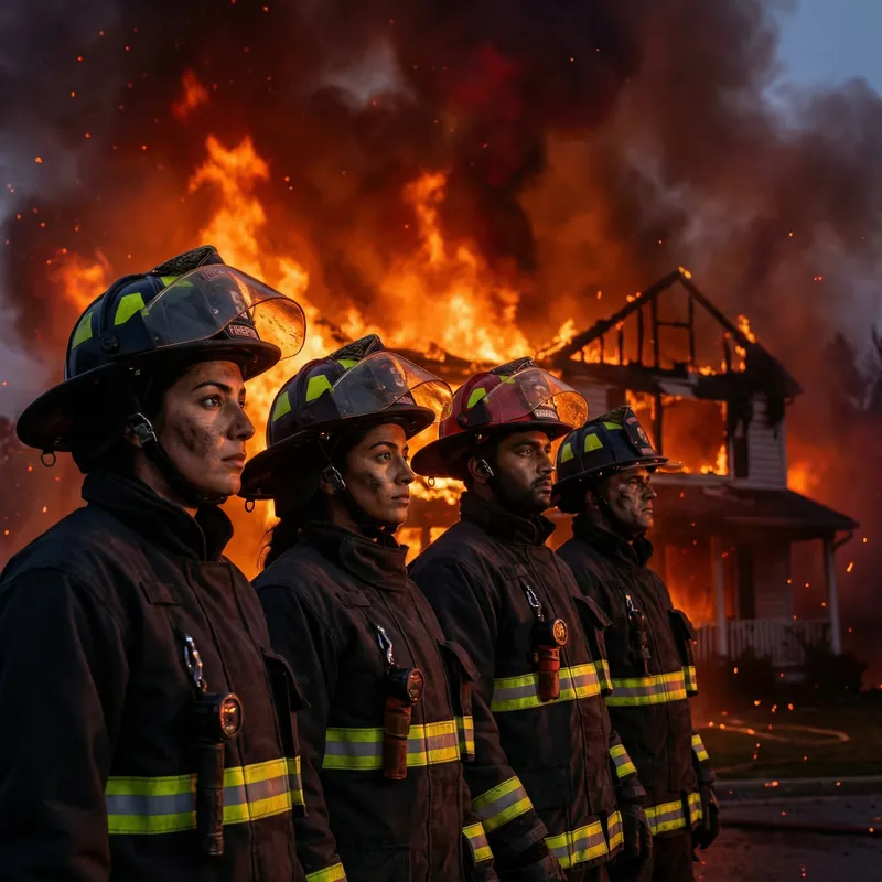 Burning House Fire: Brave Firefighters at Work | Website Name Burning House Fire: Brave Firefighters at Work | Website Name
