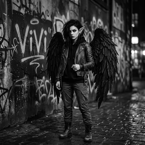 ViVi - Black-Haired Girl with Wings and Ears