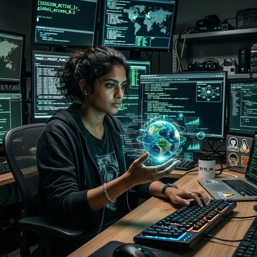 A Hacker with the World at Her Fingertips