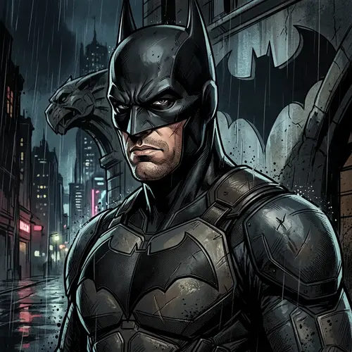 Hyper-Realistic Batman Portrait | Comic Book Style Art