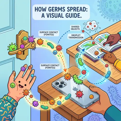 Infection Spread: Pathogens on Everyday Objects