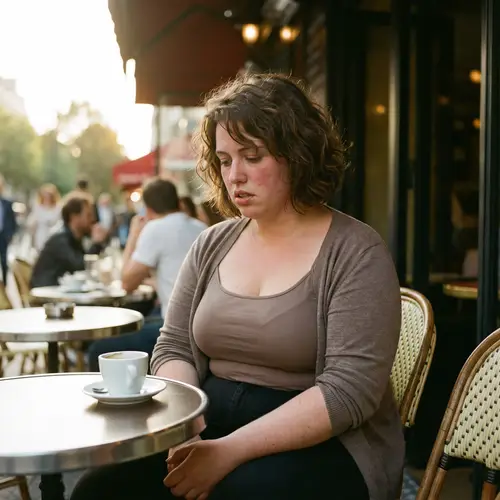 Stunning French Woman Captured in Evening Sunlight
