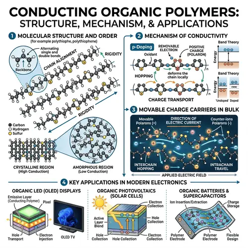 Conducting Organic Polymers | Structure, Properties & Applications