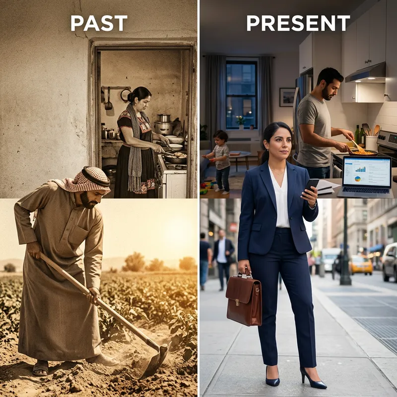 Evolution of Gender Roles: Past vs Present through Iconic Images