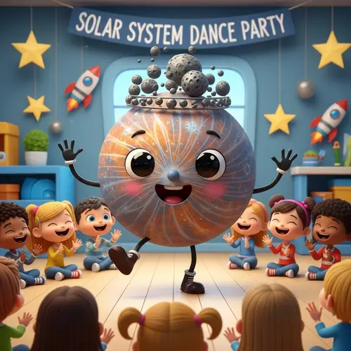 Dancing Mercury for Kids - Fun and Playful Design