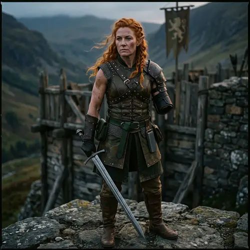 Fierce Elf Warrior with Orange Hair | Strong Female Character